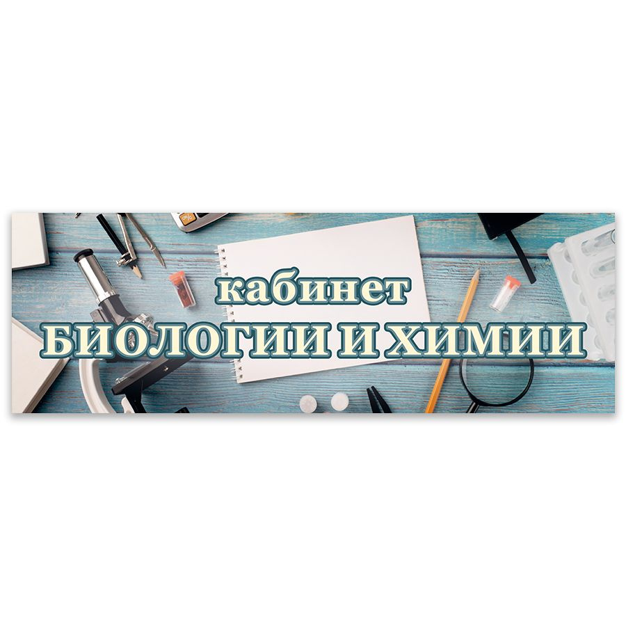 Табличка, Дом стендов, Кабинет биологии и химии, 30 см х 10 см, в школу, на  дверь, 30 см, 10 см - купить в интернет-магазине OZON по выгодной цене  (1269354492)