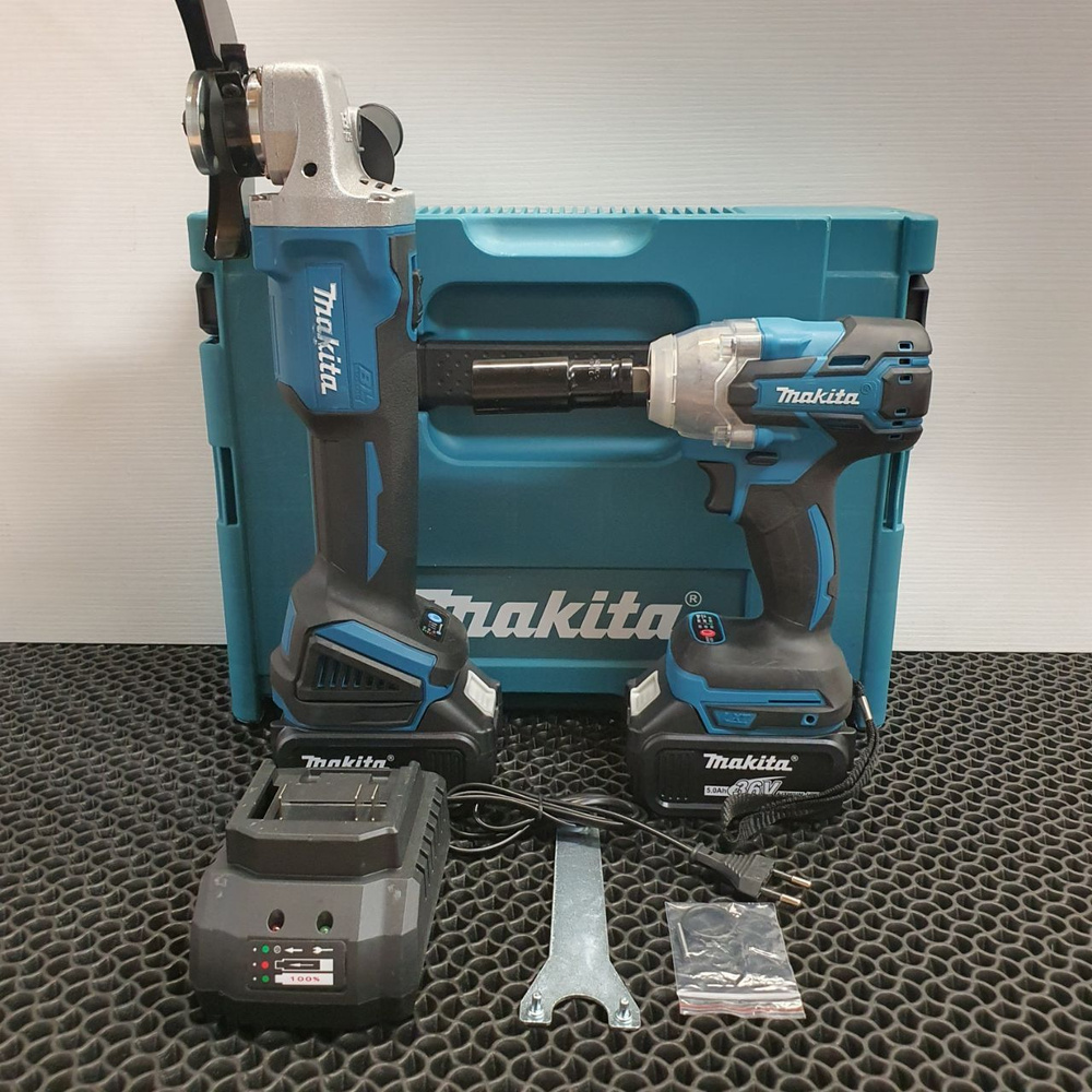 Набор аккумуляторного инструмента 2в1 Макита Гайковерт 460Nm ...