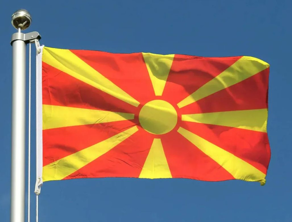 Флаг Северной Македонии 90х135 см #1
