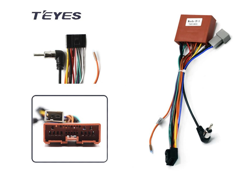 Разъем-переходник 16 pin для подключения Android магнитолы в Mazda ...