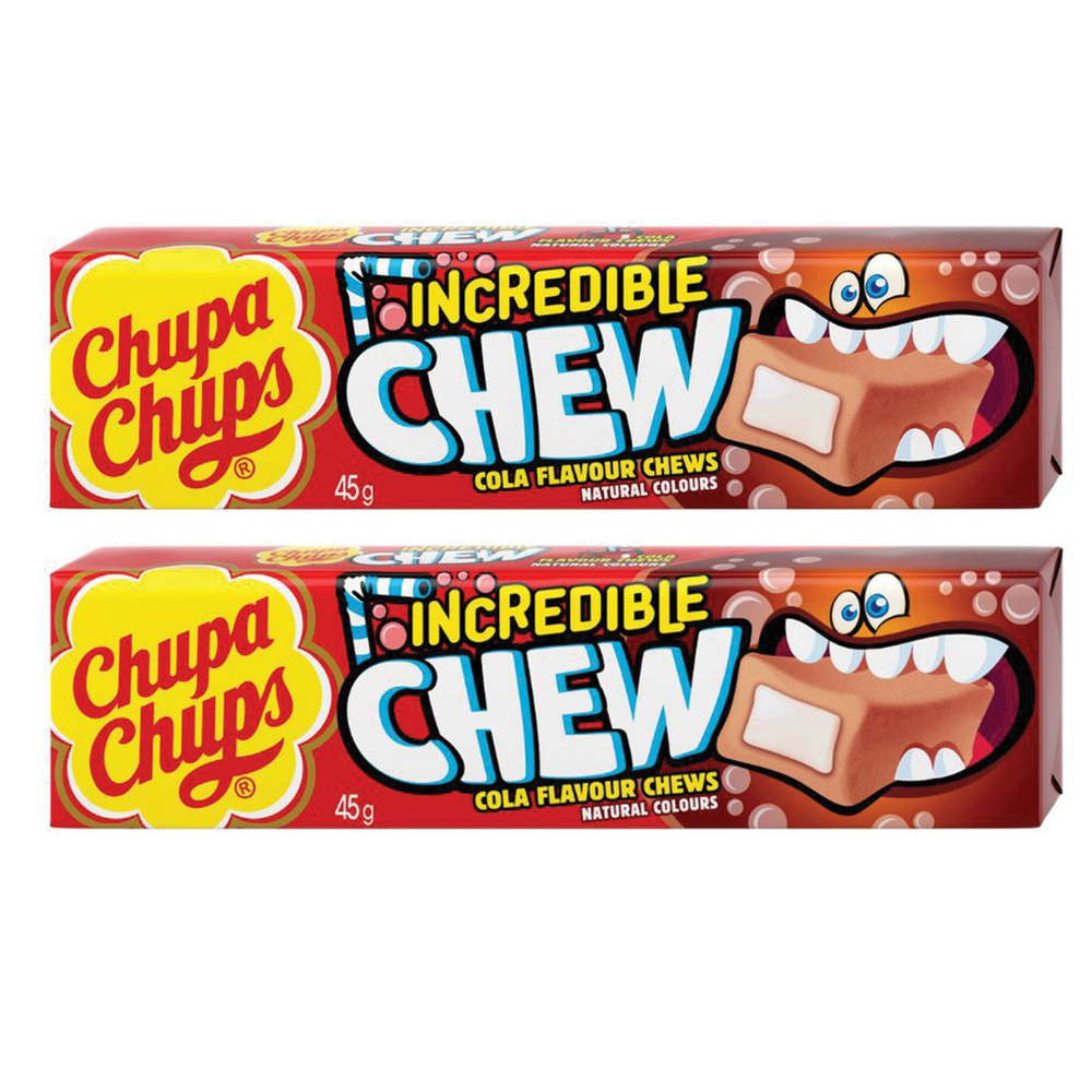 Chupa Chups Конфеты жевательные кола, 47 гр,2уп (9258)