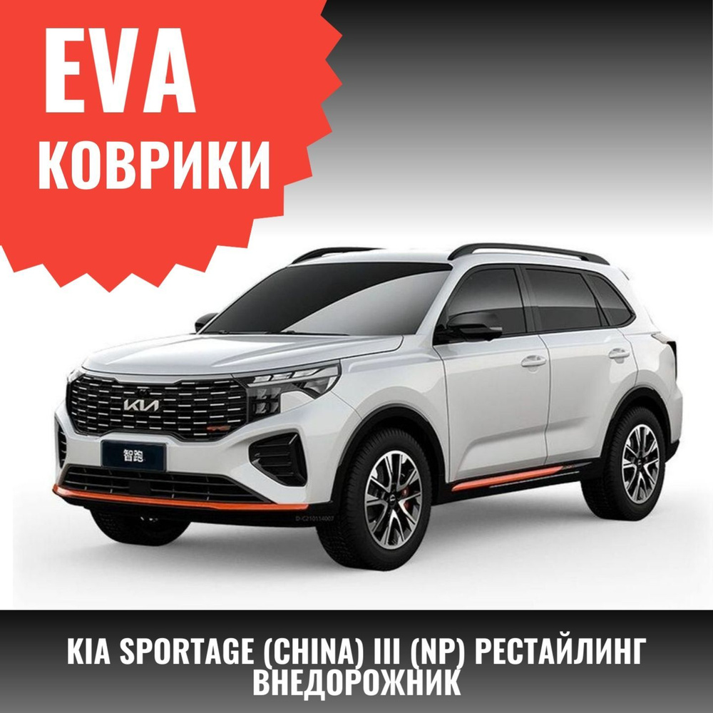 Коврики в салон автомобиля Kia Sportage (China), (Китай) III (NP)  Рестайлинг внедорожник, цвет черный - купить по выгодной цене в интернет- магазине OZON (1290680936)