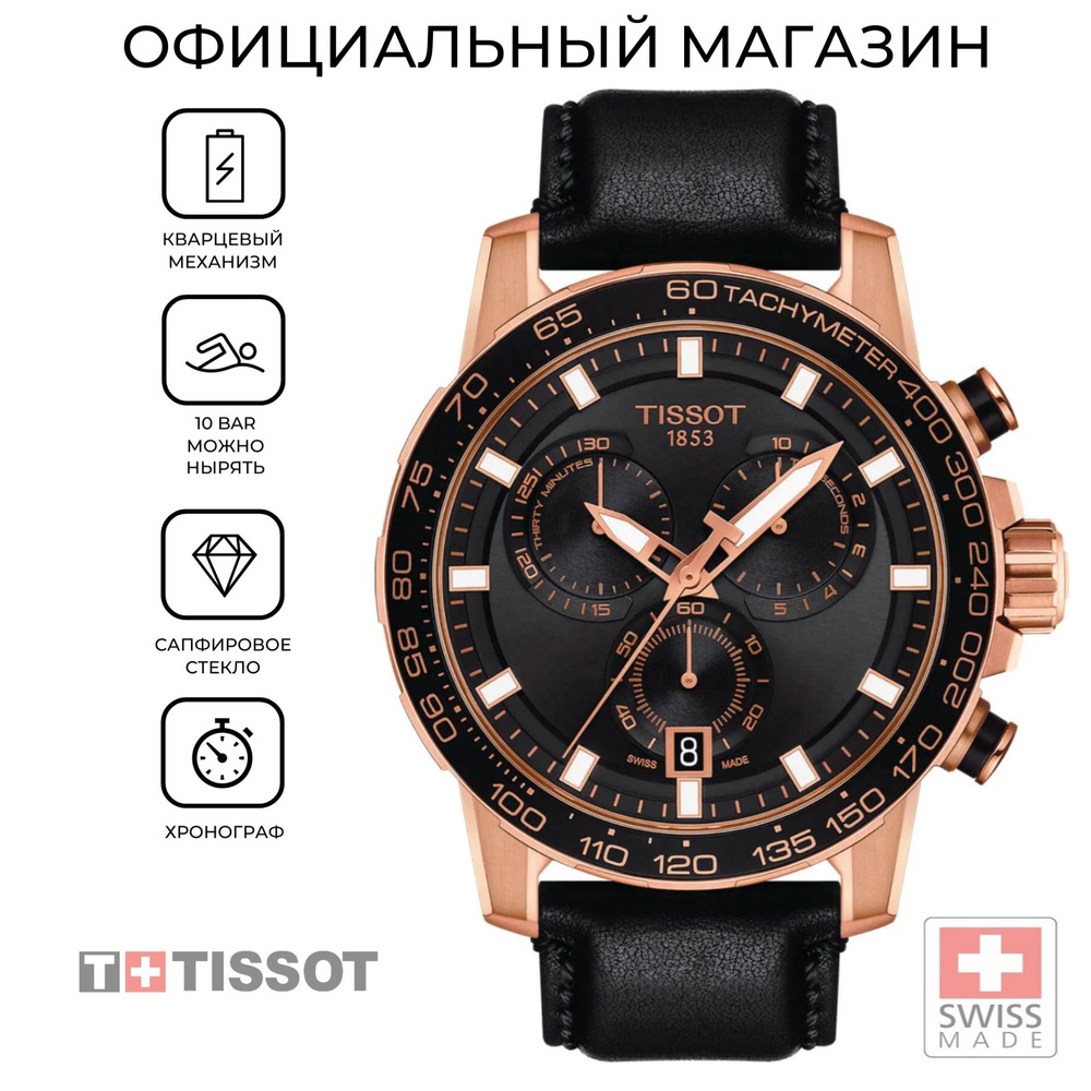 Швейцарские мужские часы Tissot SuperSport Chrono T125.617.36.051.00 (T1256173605100)  #1