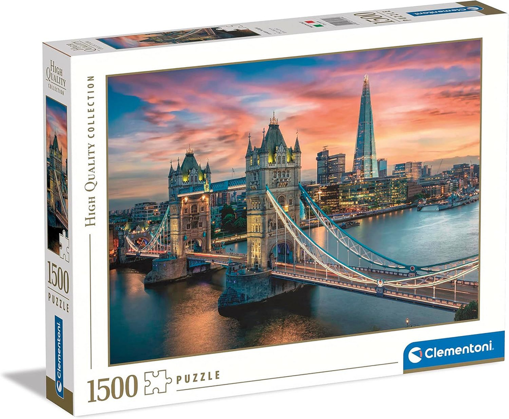 Пазл для взрослых Clementoni 1500 деталей, элементов: Сумерки в Лондоне #1