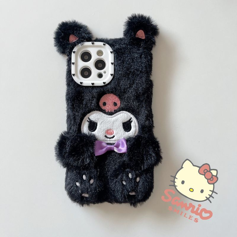 Sanrio Kuromi Подходит для чехла Плюшевый для телефона Apple iPhone 11 Куроми Санрио  #1