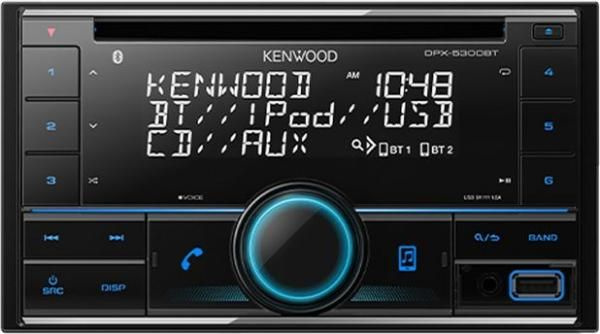 Kenwood Автомагнитола, 2 DIN, 0ГБ #1