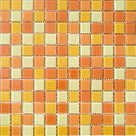 Elada Mosaic Плитка мозаика CB002 желто-оранжевый, коробка, 10 матриц, 1,07 кв.м. 32.7 см x 32.7 см, #1