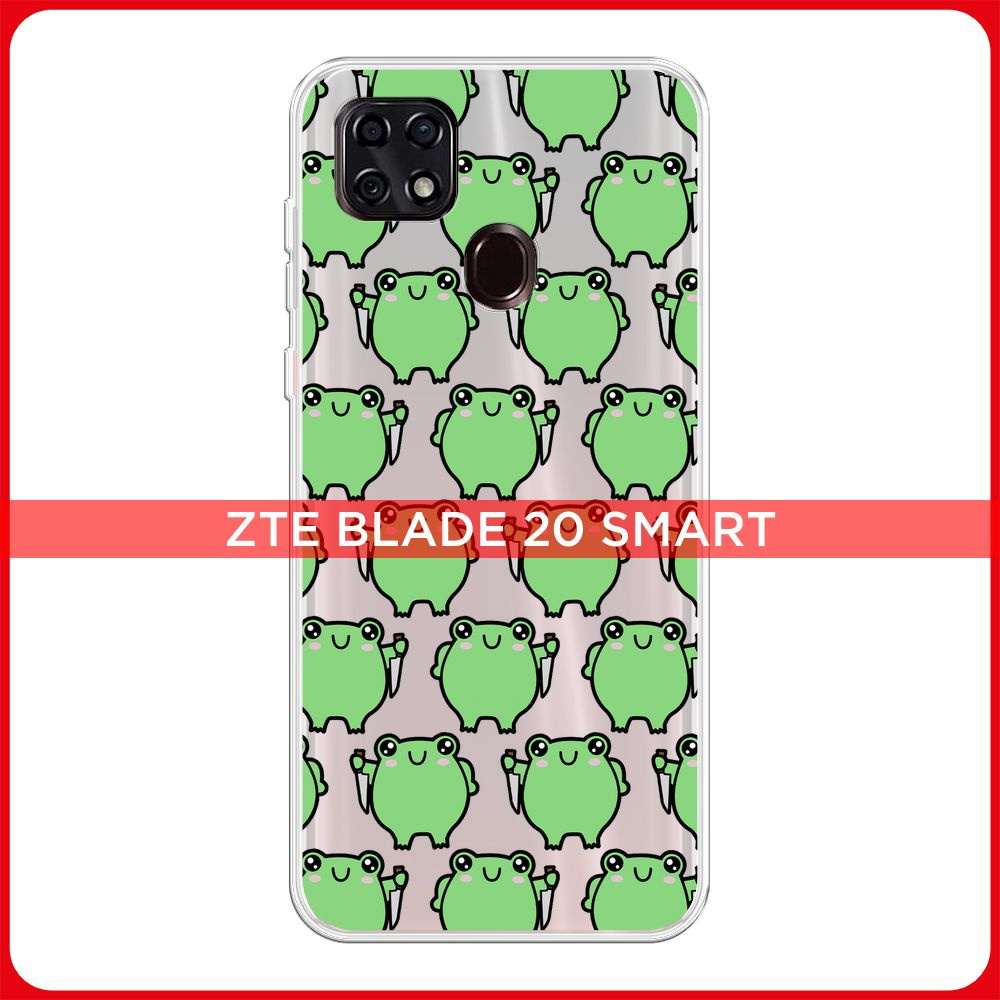 Силиконовый чехол на ZTE Blade 20 Smart / ЗТЕ Блэйд 20 Smart Опасные ...