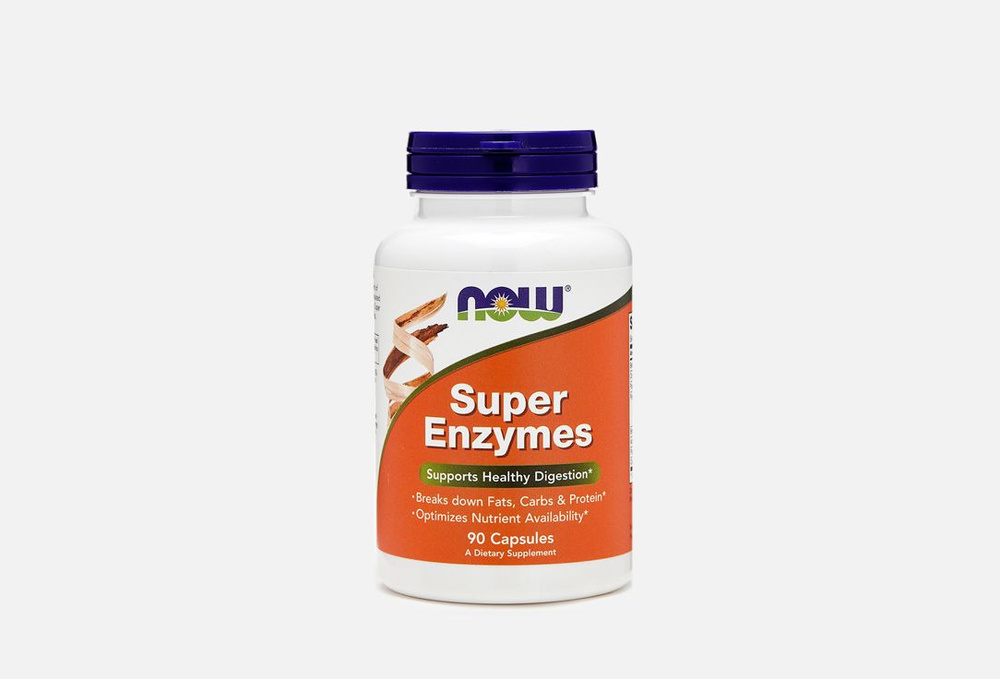 Витамины для поддержки пищеварения NOW, Super Enzymes Бетаин ...