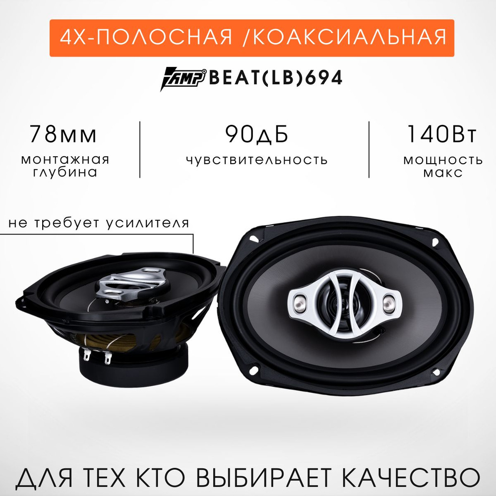 Автомобильная Акустика Блины AMP Beat 692 2Шт #1