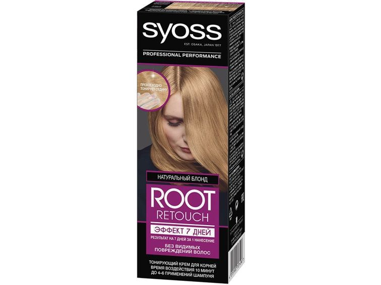 тонирующий крем для корней волос Syoss ROOT RETOUCH Эффект 7 дней ...