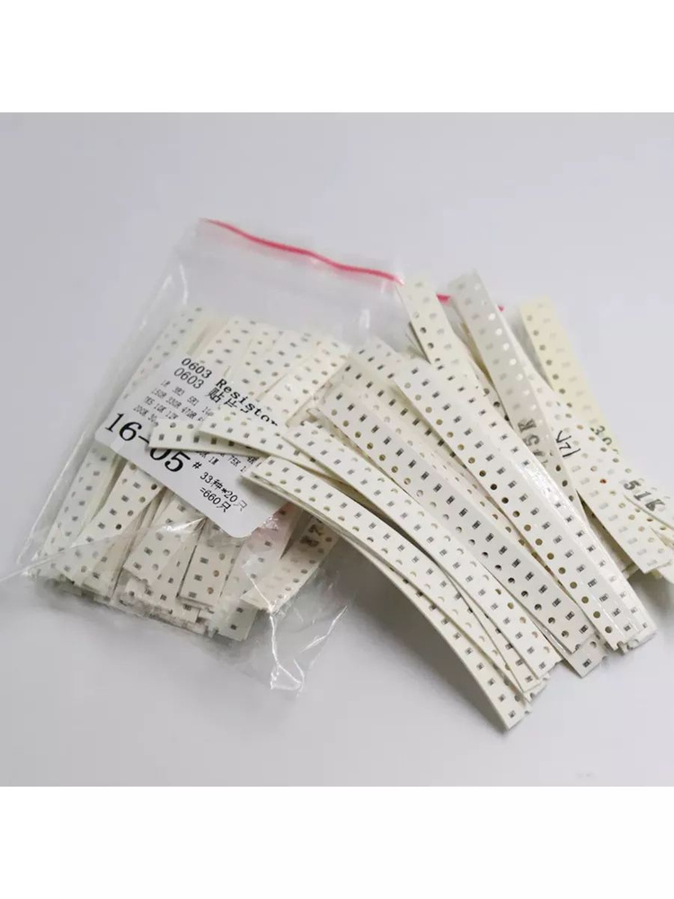 Набор резисторов 0603 SMD разных номиналов . 660 шт. - купить с ...