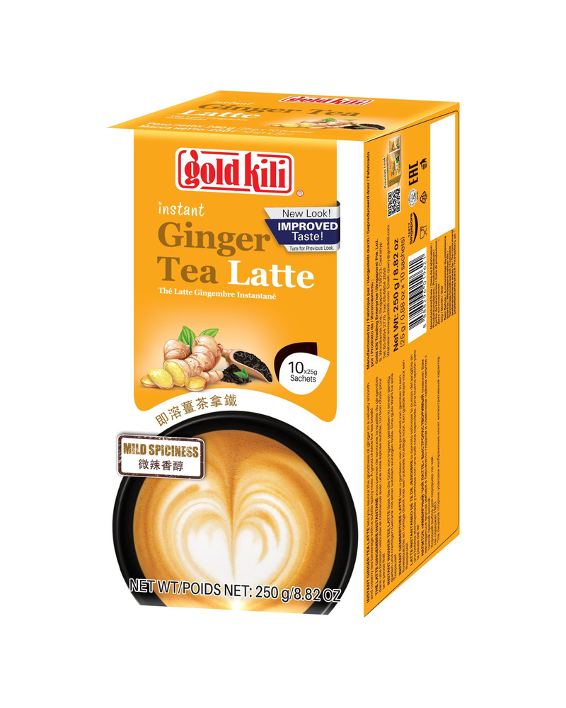 Имбирный чай Латте Gold Kili напиток растворимый 250 г (10 стиков по 25 г)  #1