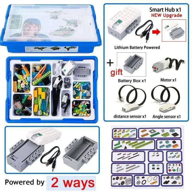 Новый базовый набор Wedo 2.0/45300, обучающий конструктор, робот/подарок для мальчиков и девочек  #1