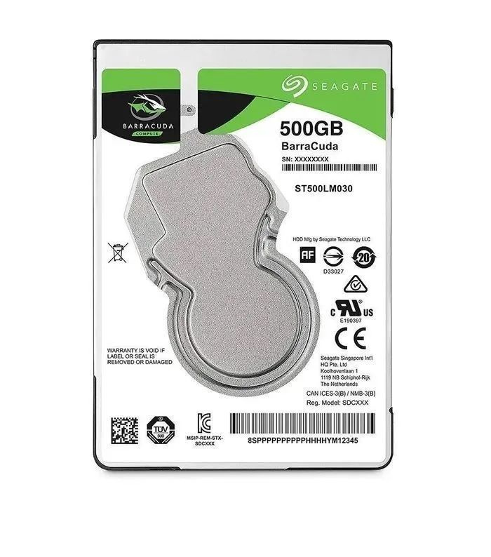 Seagate 500 ГБ Внутренний жесткий диск ST500LM030, 2.5", 5400 об/мин, SATA III 6 Гбит/с (ST500LM030) #1