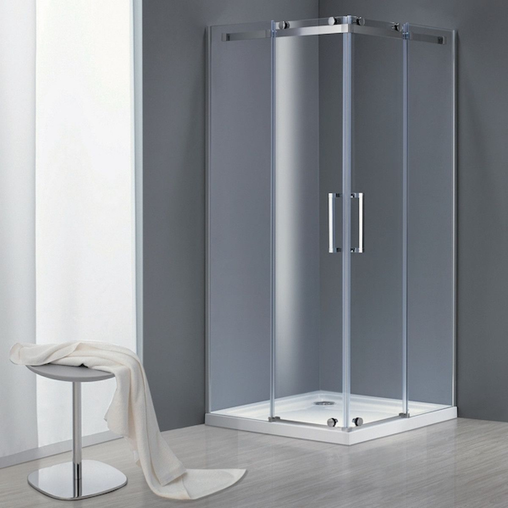 Душ.ограждение GR-1100 Cosmo 100*100*190 квадрат, двери раздвижные 2 ...