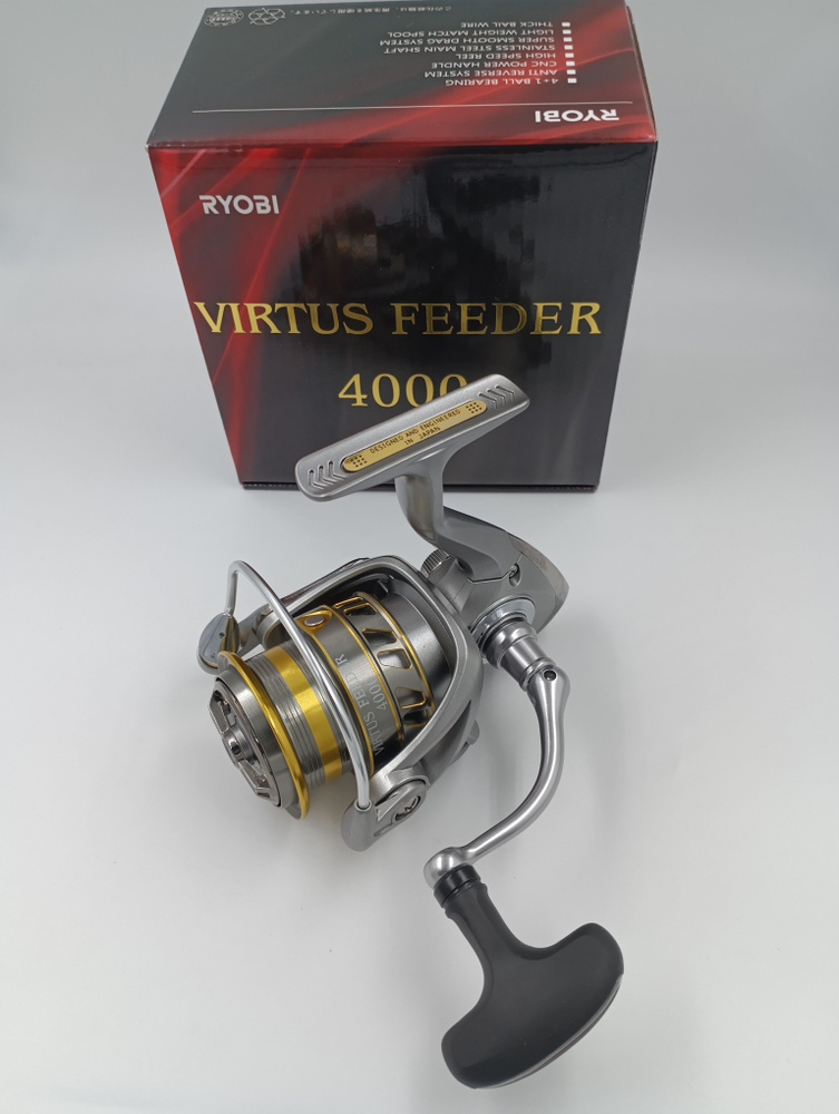 Катушка Ryobi Virtus Feeder 4+1BB, Безынерционная, 4000, Передний ...