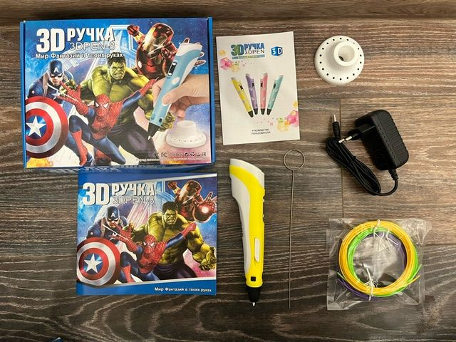 Ручка 3D с пластиком "Супергерои" #1