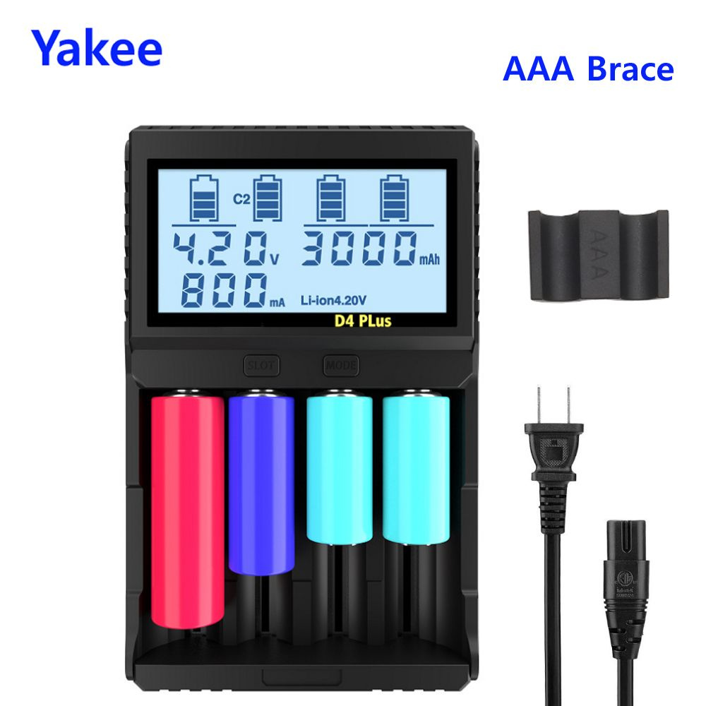 Интеллектуальное зарядное устройство D4 Plus с ЖК-дисплеем для литий ...