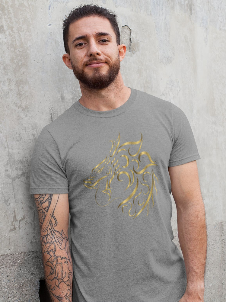 Футболка Креатиум, размер 56, цвет серый, 60% хлопок, 40% полиэстр ...