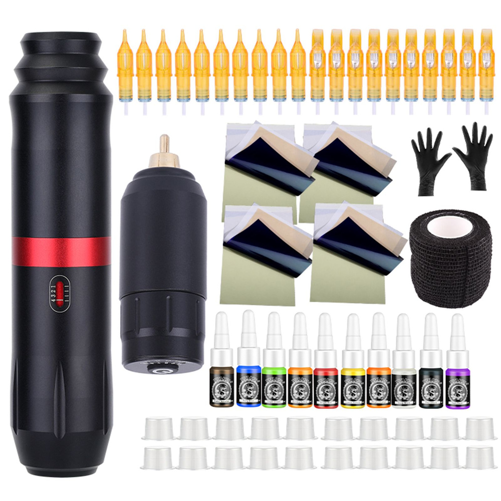 Профессиональный набор чернил для тела, чернильная ручка для корпуса ...