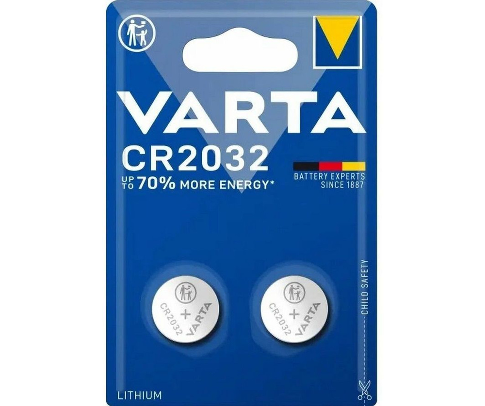 Varta Батарейка CR2032, Литиевый тип, 2 шт - купить с доставкой по ...