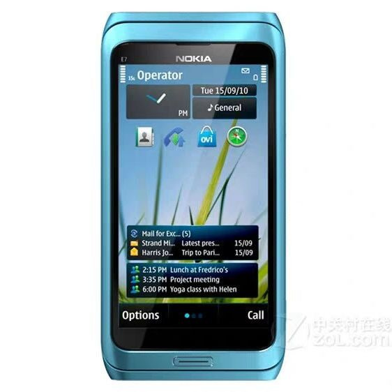 Мобильный телефон Nokia E7, синий #1