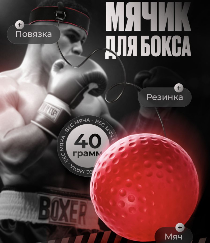 Мяч для бокса с резинкой (файтбол) - купить с доставкой по выгодным ...