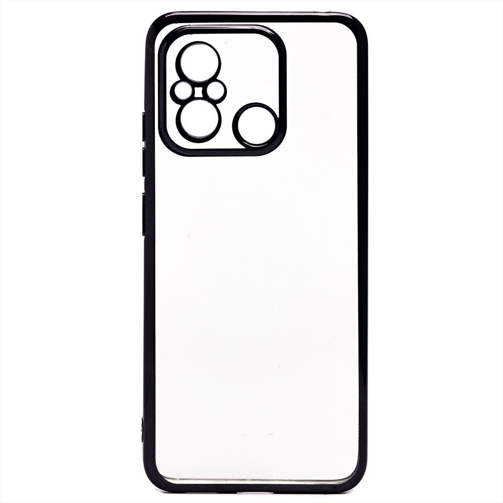 Чехол для Xiaomi Poco C55 (22127PC95I), Redmi 12C (22120RN86G) силиконовый ультратонкий Pilot <черный> #1