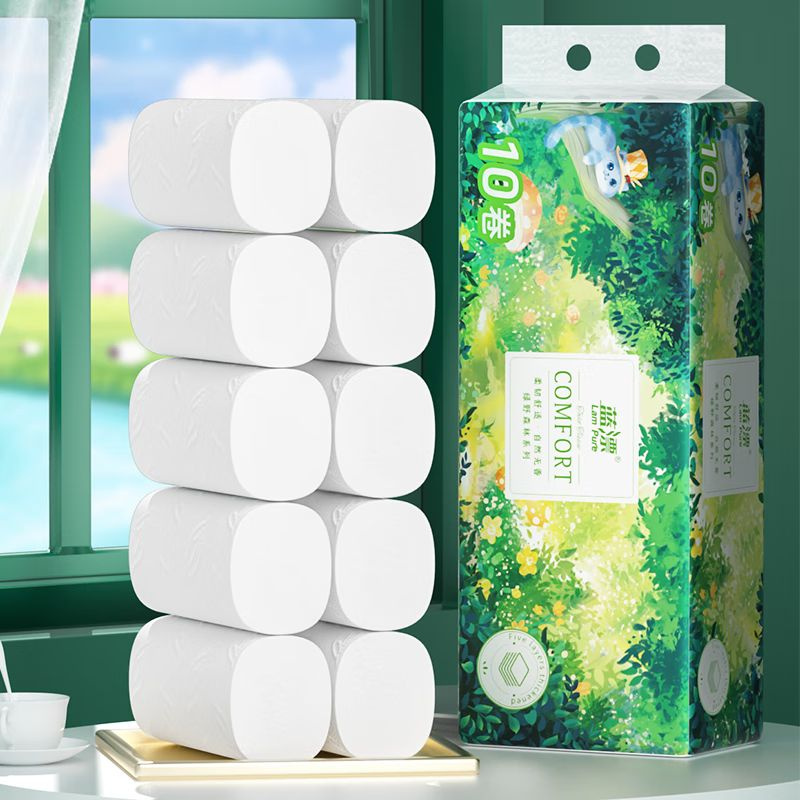 Туалетная Бумага Lampure Нейчерал Комфорт, Бесцентровая рулонная бумага ...