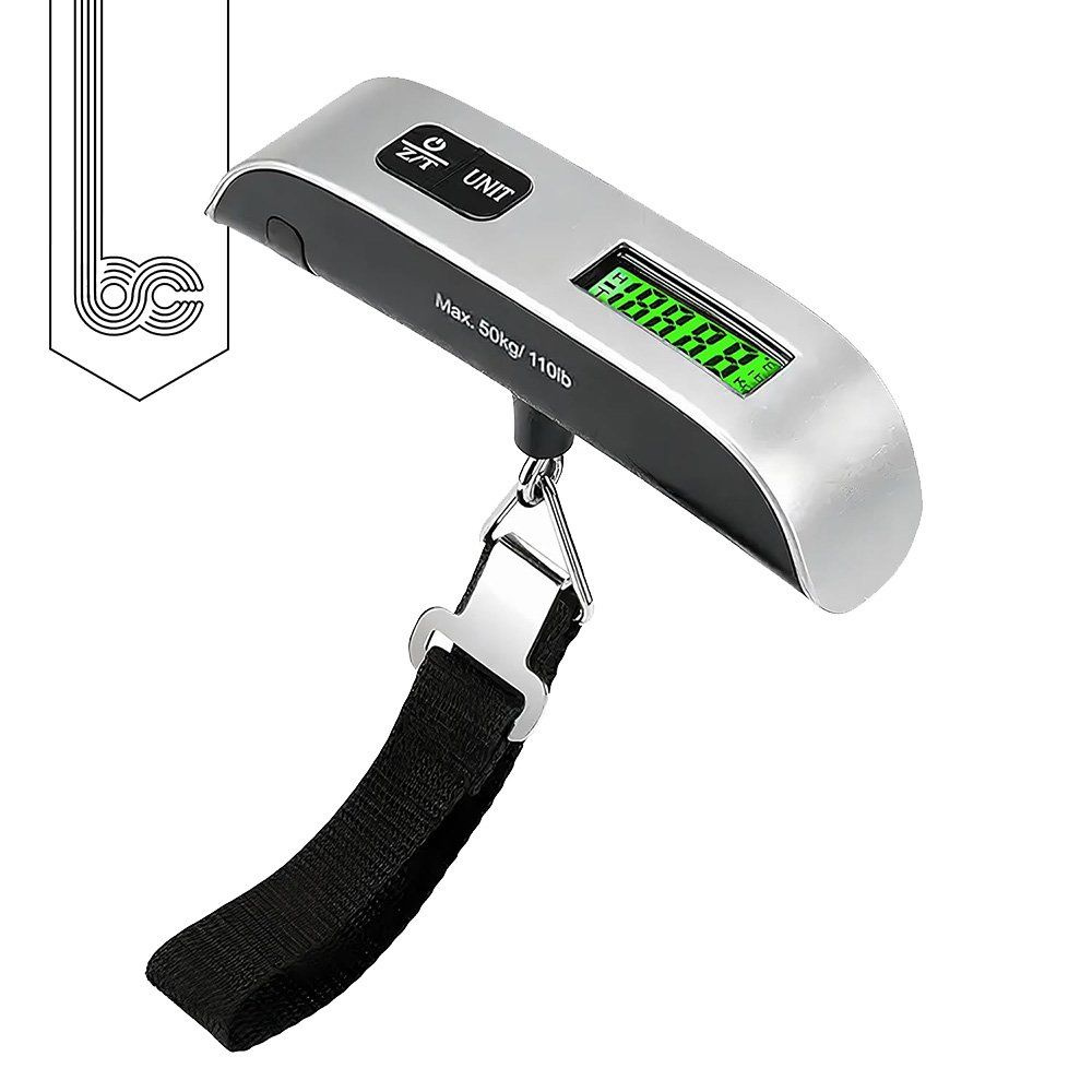 Весы электронные с крючком/ремнем, до 50 кг., корпус пластик, серого ...