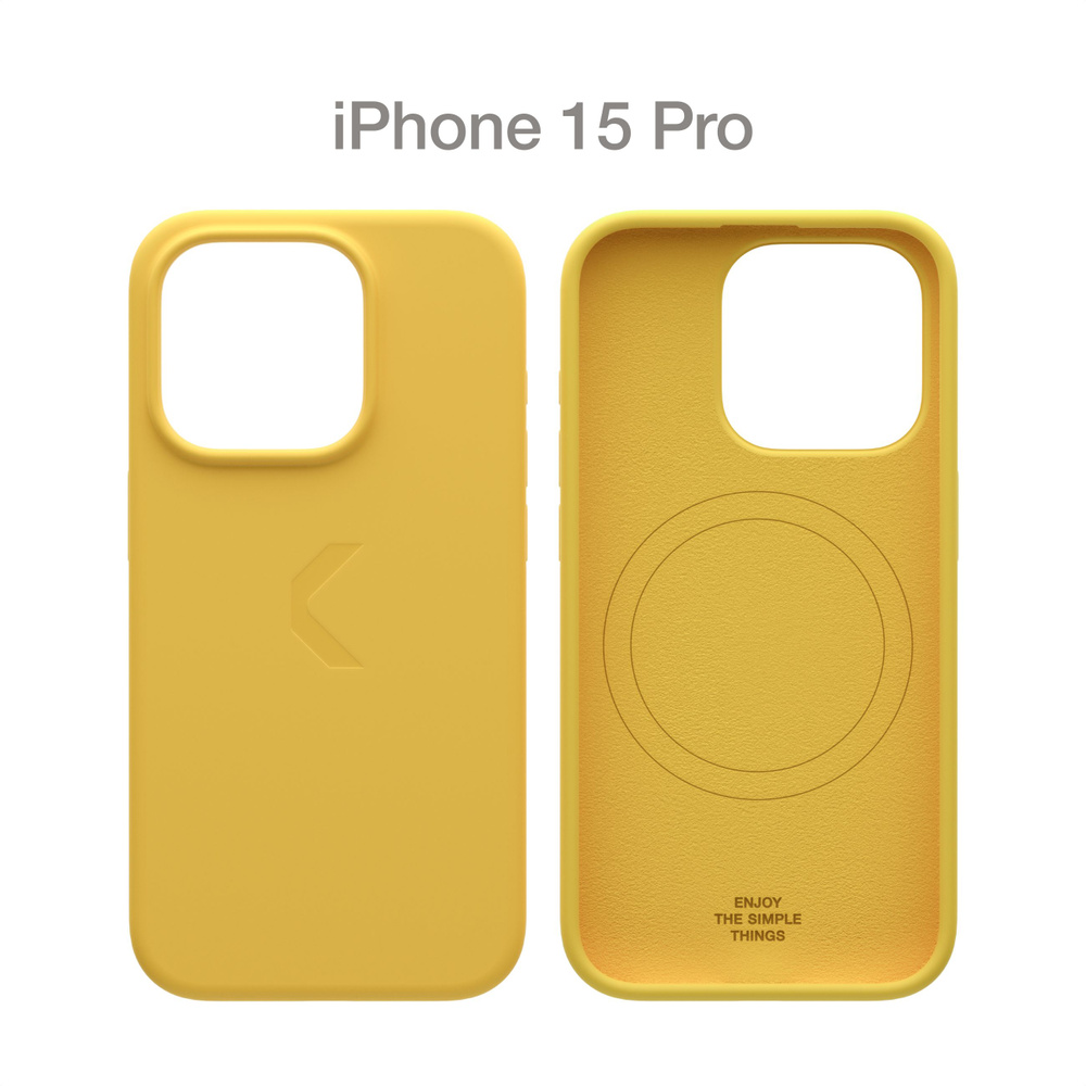 Силиконовый чехол COMMO Shield Case для iPhone 15 Pro с поддержкой  беспроводной зарядки, Commo Yellow - купить с доставкой по выгодным ценам в  интернет-магазине OZON (1401944338)