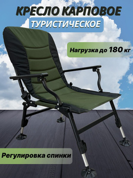 Кресло карповое Elektrostatyk F5R STP NN с обновленными обвесами.