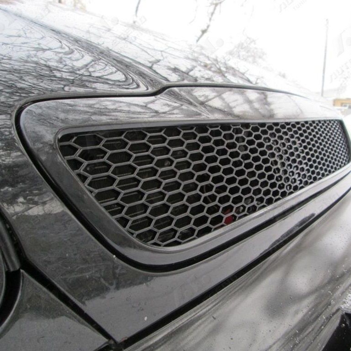 Воздуховоды (ноздри) цельные в передний бампер Mitsubishi Lancer 10 2007-2010 - 