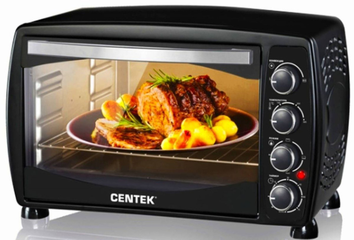 Жарочный шкаф centek ct 1531 42 convection черн 42л 1600вт 5 режимов конвекция