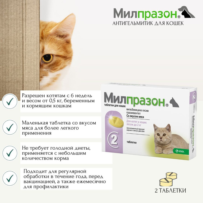 Милпразон для кошек отзывы