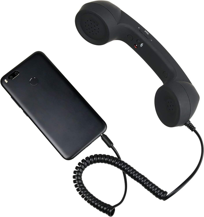 Винтажная ретро-телефонная трубка Приемник сотового телефона-Микрофон ...