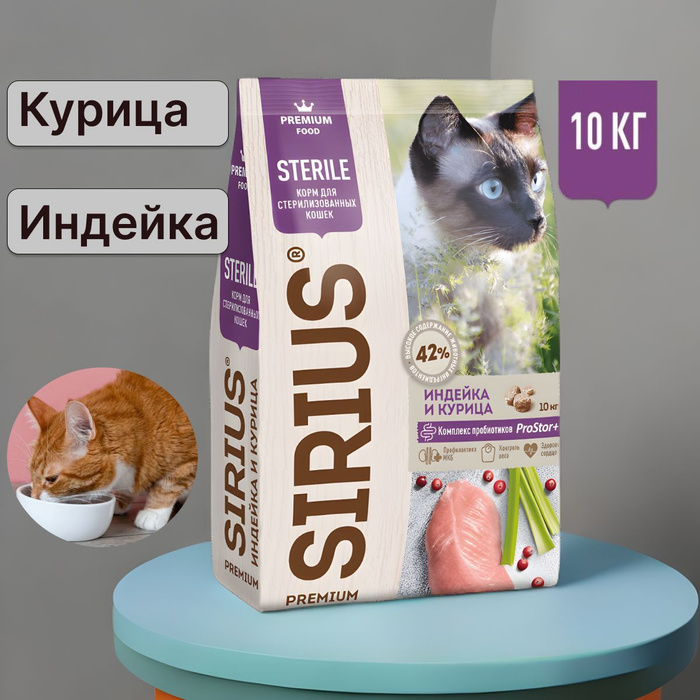Сириус корм для кошек. Сириус корма для животных. Купить сириус для кошек 10