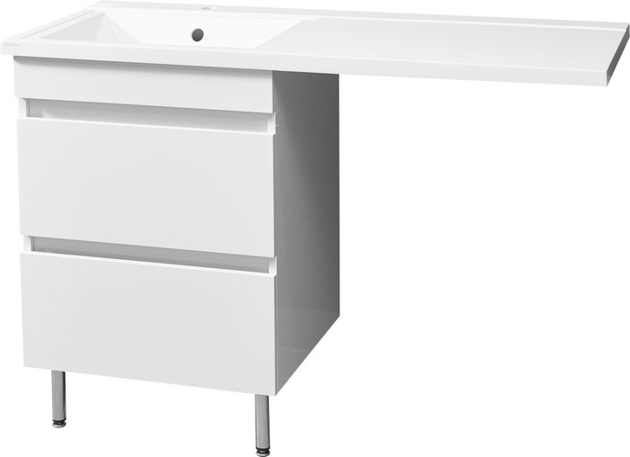 Тумба с раковиной Stella Polar Мадлен под стиральную машину, напольная ...