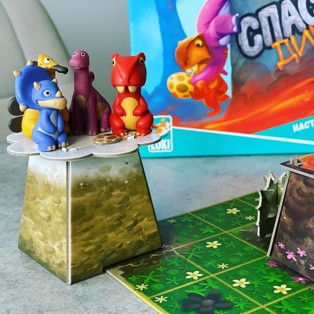 Кооперативная настольная игра "Спасите Дино" для взрослых и детей от 6 ...