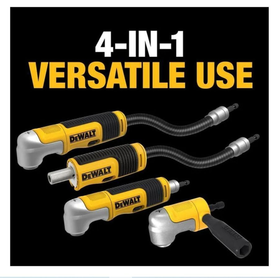 Насадка ударная угловая поколения DEWALT DWAMRASET ударопрочный разъем ...