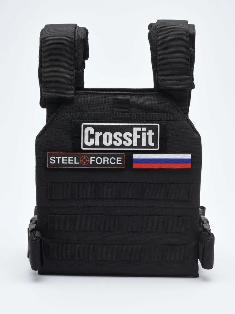Жилет утяжелитель STEEL FORCE (9кг) Black Devil, 9 кг, фото 2