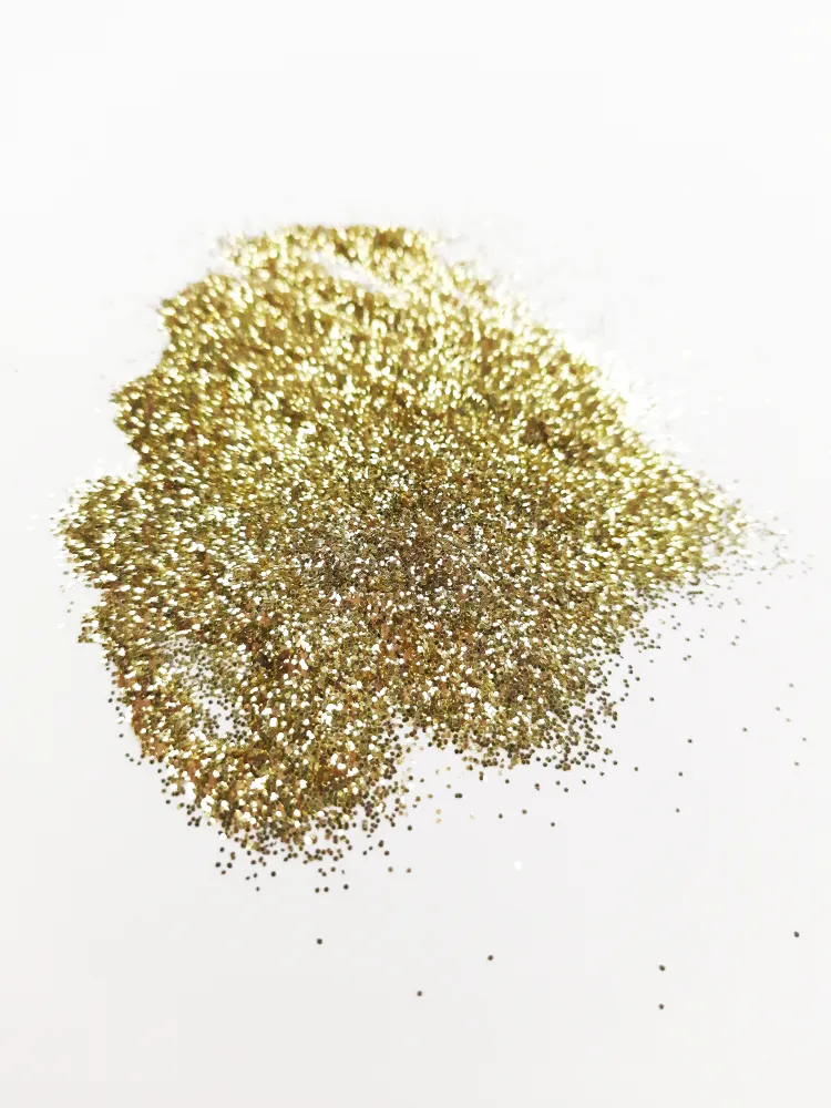 Декоративные Сухие Блестки для творчества и декора Luxart Glitter Золото крупное 80 мл (глиттер), 80 мл, фото 5