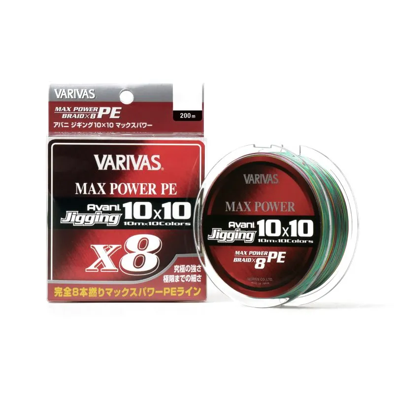 Шнур Varivas Avani Jigging 10x10 Max Power x8 200m #1.0, 10x10