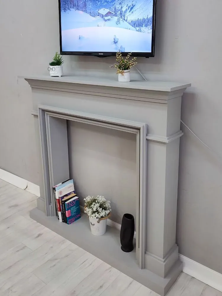 Kamin_decor_msk Портал каминный Лео 60х150х25, белый, 110x120x25, фото 5