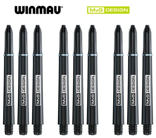 Хвостовики (9 шт) для дротиков WINMAU NYLON MvG (Green, Medium, 48mm) Michael van Gerwen.