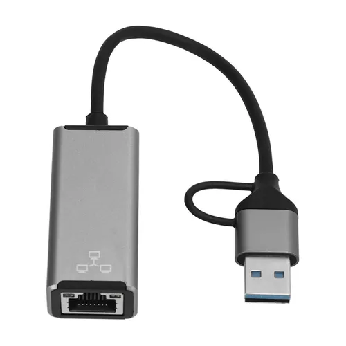 Адаптер USB-C к Ethernet, USB-A к RJ45, сетевой адаптер для ноутбуков, смартфонов, планшетов, стабил