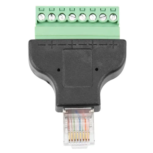 8P8C Ethernet коннектор RJ45, переходник для сетевого кабеля, разъем для интернета, 8-пиновый адапте