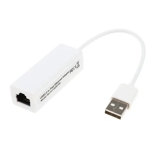 Сетевой адаптер USB 2.0 к RJ45, 10/100 Мбит/с, для проводной сети, белый, высокоскоростной