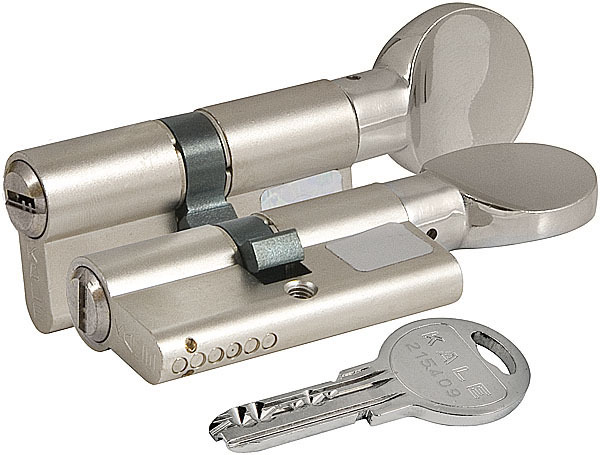 Цилиндровый механизм с вертушкой 164 SM/68 (26+10+32), никель, 5